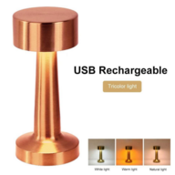 5 stk. Batteridrevet Bordlampe Dæmpbar - Rose Gold