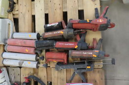 6 stk. fugepistoler HILTI inkl. pumper