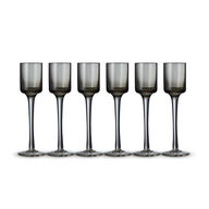 6 stk. Lyngby glas snapseglas  