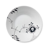 Royal Copenhagen Sort Mega Riflet dyb tallerken 24 cm