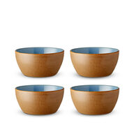 Bitz Skålesæt Wood/Ocean 4 Stk. 12 cm