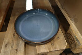 6 stk. Tallerken høj kant stentøj ocean 220 mm Rustik