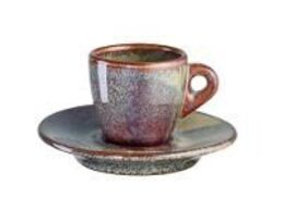 12 stk. Espressokop m/underkop stentøj brun Rustik