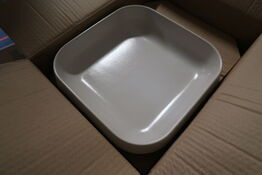 3 stk. Fad kalkhvid B300 x D300 x H65 mm 3,1ltr Emile Henry