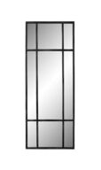 Spejl med antiksort ramme i jern (160x60cm)