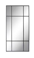 Spejl med sort ramme i jern (170x80cm)