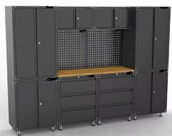 Værkstedsreol m. værktøjsvæg