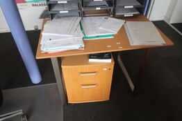 El. hæve/sænke skrivebord / skuffesektion