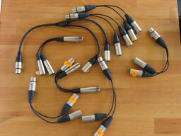 8 stk. XLR splittere