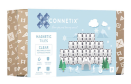 Magnetsæt - 12 Dele - Clear Rectangle Pack - Connetix