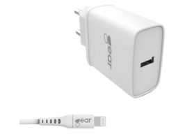 2 pk. Gear 220V/2,4A Lightning vægoplader 