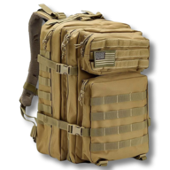 Taktisk rygsæk 45L vandtæt sand/ørken