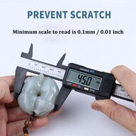 2 stk. Skydelære digital 150mm