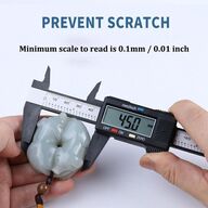 2 stk. Skydelære digital 150mm