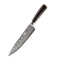 Japansk kokkekniv 7Cr17 – Damaskus-mønster