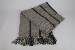 2 stk. Dacore Plaid Strib, Natur Grå 