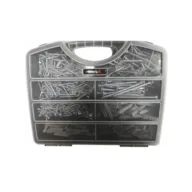 2 pk. Work-it Plugs og skruer i sortimentskasse med 390 dele