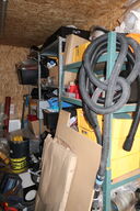 3 stk. lagerreoler med div. Varelager og værktøj