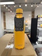 9 stk. TO GO by Scanpan Termoflaske 500 ml golden yellow - MED GOG LOGO