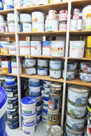 1 fa g af træbeskyttelse, maling mv.