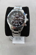 Sector Armbåndsur med Sort Skive og Kronograf