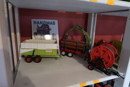 Legetøjsvogn CLAAS, vandingsmaskine samt anhænger AGRO MAX