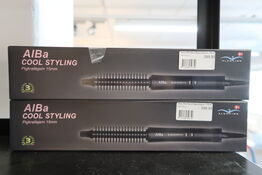 2 stk. ALBA pigkrøllejern 15 mm med luft sort