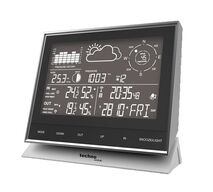 Techno Line vejrstationscenter med ur