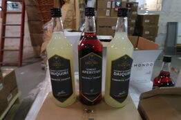 153 flasker blandet spiritus - 1 Liter flasker