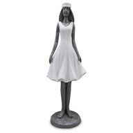 Columbine Figur Student Pige grå/hvid