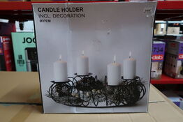 Adventskrans og lysholder