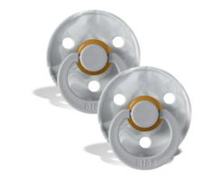 9 pk. Bibs 2-pak rund sut, str 1 - Tie Dye Cloud/Ivory