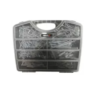 2 pk. Work-it Plugs og skruer i sortimentskasse med 390 dele