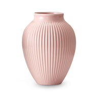 Knabstrup Keramik Ripple vase lyserød H27 cm