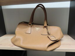 Læderhåndtaske, PRADA