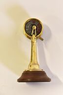 Nautisk skibstelegraf i messing og træ