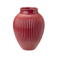 Knabstrup Keramik Ripple vase bordeaux H27 cm