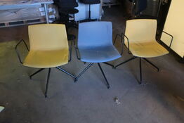 3 stk. Mødestole ARPER Model: Cafita