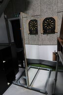 Afskærmingvæg af glas på hjul