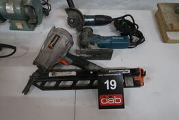 3 stk. El-værktøjer/trykluftspistol