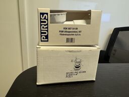 Damixa push-open-bundventil hvid & Purus vandlås/bundventil 40 mm MOMSFRI