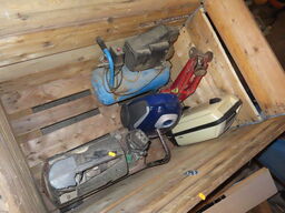 Indhold i palle, støvsugere, kompressorer, donkraft