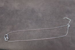 Classic Halo Trio of Diamonds Necklace