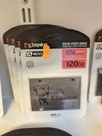4 stk. SSD harddiske KINGSTON A400 120 GB (ubrugt)