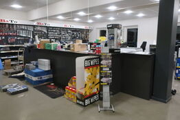 Butiksdisk uden indhold 