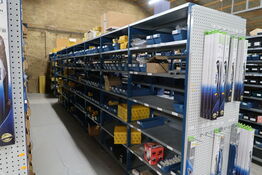 9 fag dobbeltsidet lagerreoler uden indhold