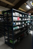 3 fag dobbeltsidet lagerreoler uden indhold