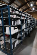 9 fag dobbeltsidet lagerreoler uden indhold