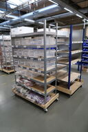 3 fag lagerreoler med div. Varelager