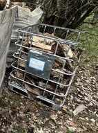 Birkebrænde i Metalbur  Fyrrings Klart